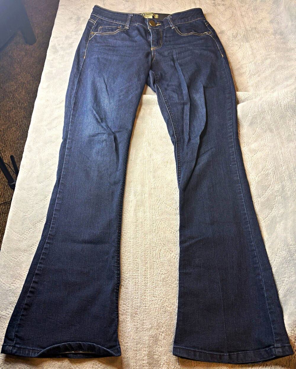 Democracy Jeans Womens 6 Ab solution Flare Bootcut Dark Wash Stretch Denim